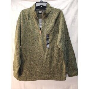 Old River Sweater 1/4 zip Pullover Mens Size Medium new with tags Gray Blk